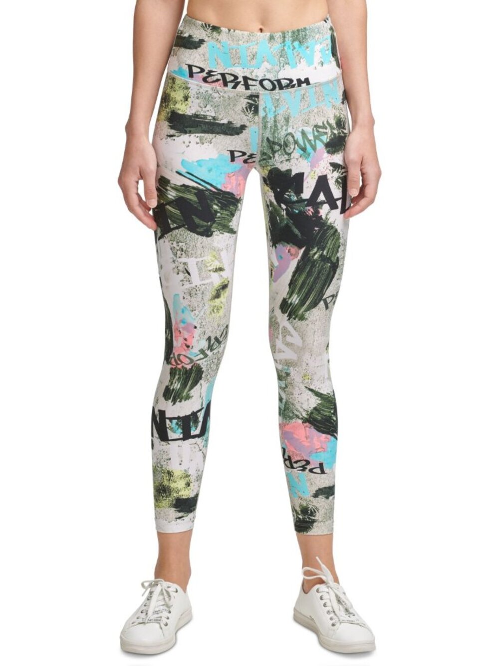 Calvin Klein Womens Activewear Performance Printed Leggings